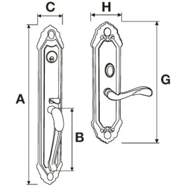 Khóa Cửa Chính Yale M8773 G1 US3 Dòng M8700 Vàng - Ảnh 4