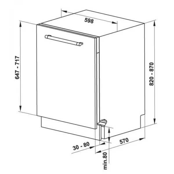 Máy Rửa Chén Âm Toàn Phần Hafele HDW-FI60D 533.23.320 - Ảnh 2