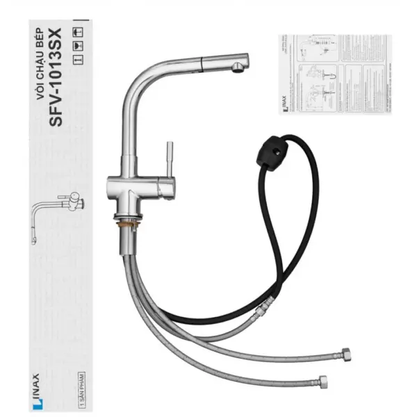 Vòi Rửa Bát Nóng Lạnh Inax SFV-1013SX (SFV1013SX) - Ảnh 2